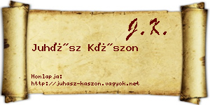 Juhász Kászon névjegykártya